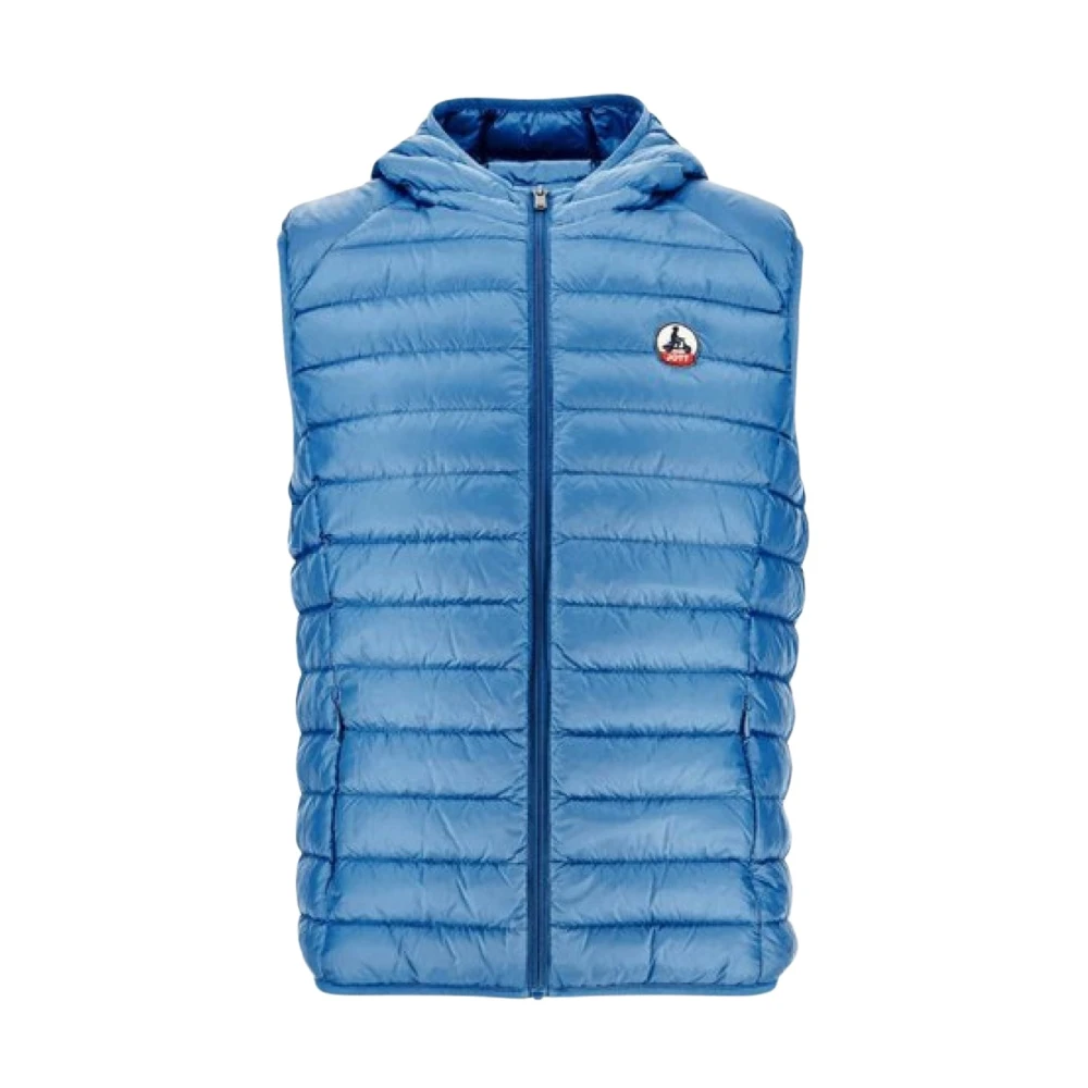 Jott Mouwloos gewatteerd vest met capuchon Blauw Blue Heren