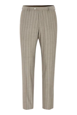 Slim Fit Randiga Ullbyxor