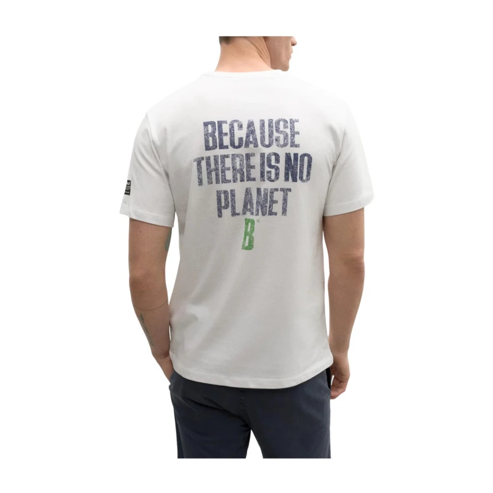 Ecoalf Wit Heren Klassieke Ronde Hals T-shirt White Heren