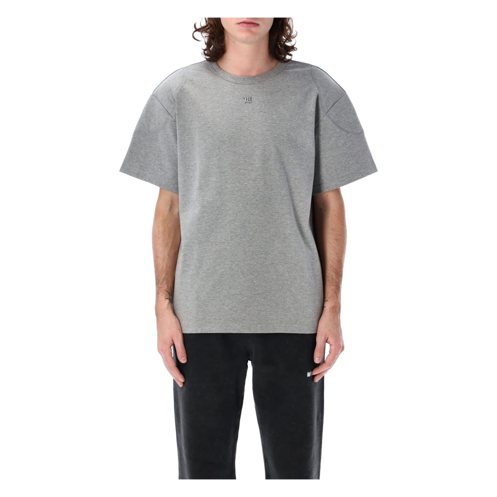 Misbhv Gewatteerde schouder voetbalshirt Gray Heren