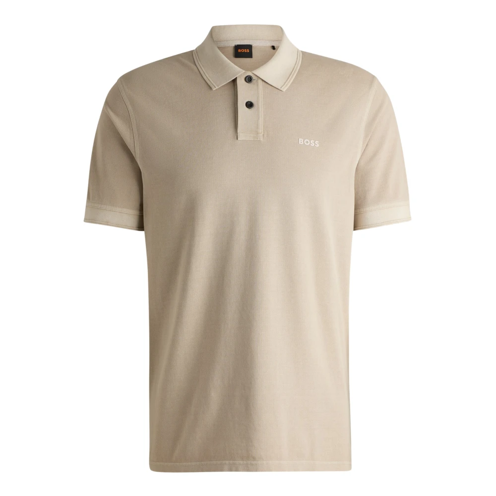 Boss Klassiek Poloshirt Beige Heren