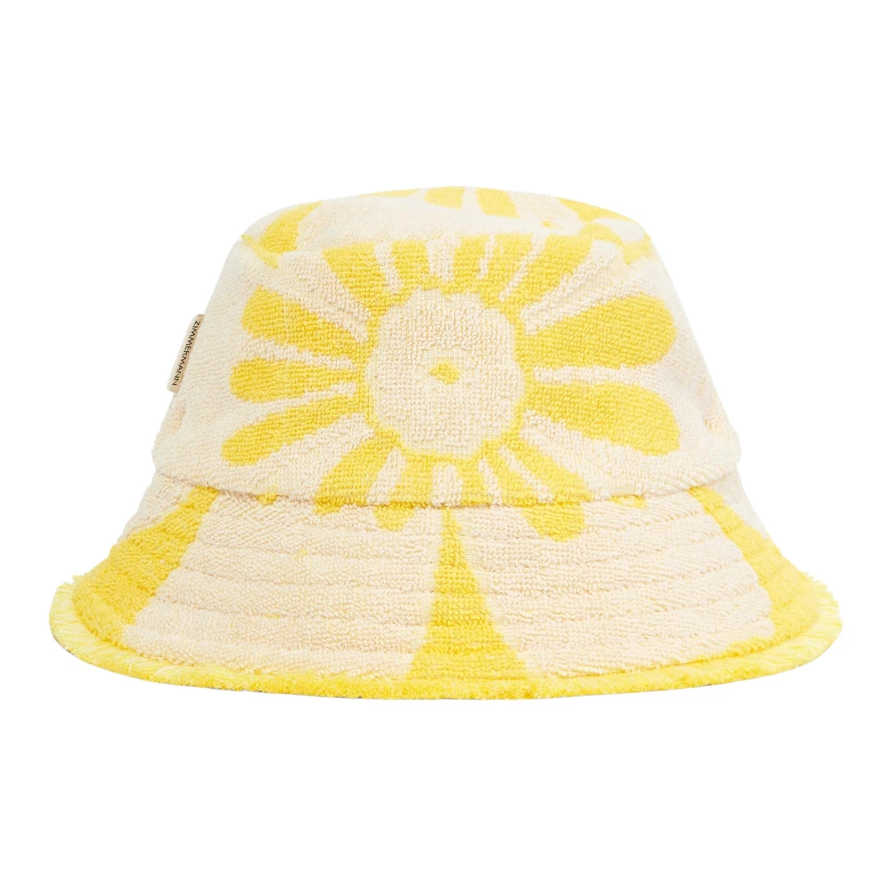 Zimmermann Jacquard Towel Bucket Hat for Girls in Yellow One Size - Image 2