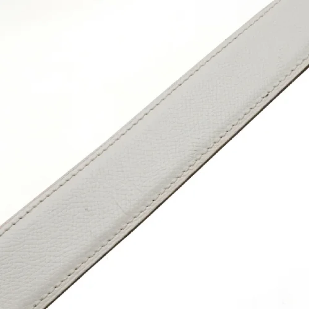Hermès Vintage Pre-owned Leather belts White Dames