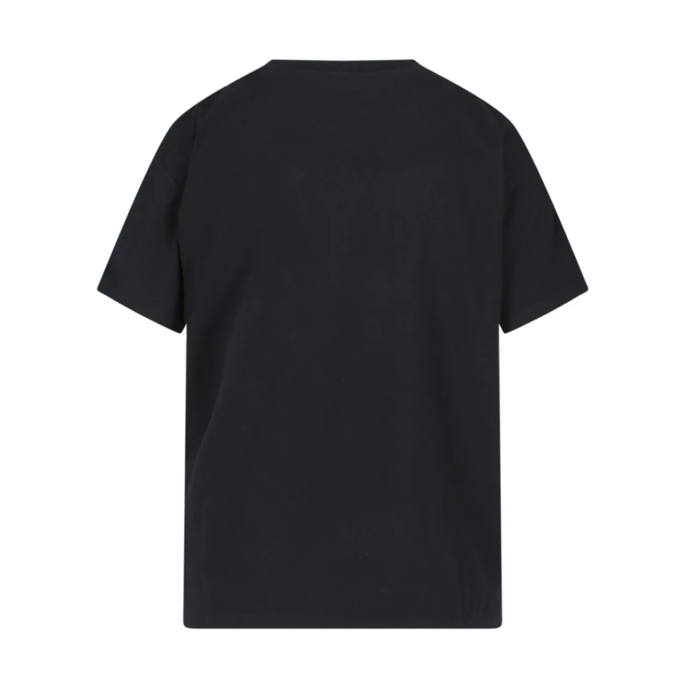 MM6 Maison Margiela Zwart Cut-out T-shirt van Black Dames
