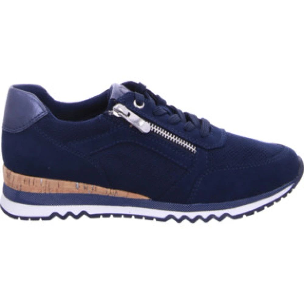 Marco Tozzi Blauwe Comfort Veterschoenen voor Dames Dames Schoenen