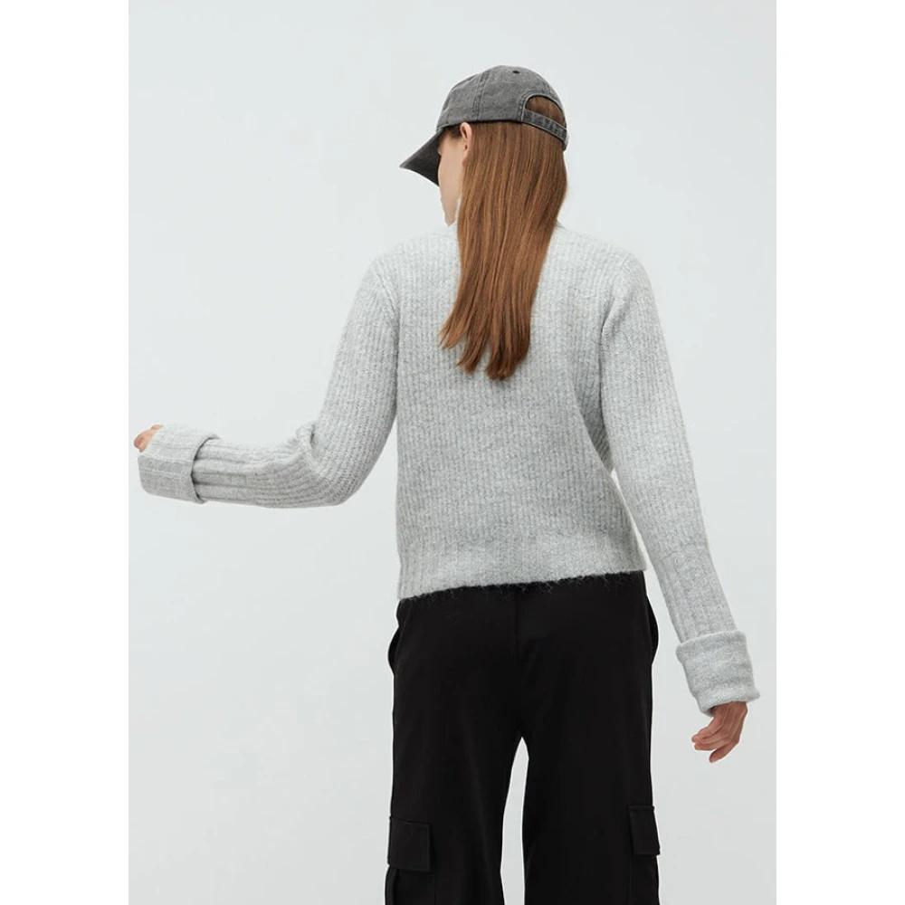 MbyM Lichtgrijze Gebreide Trui Serine Gray Dames