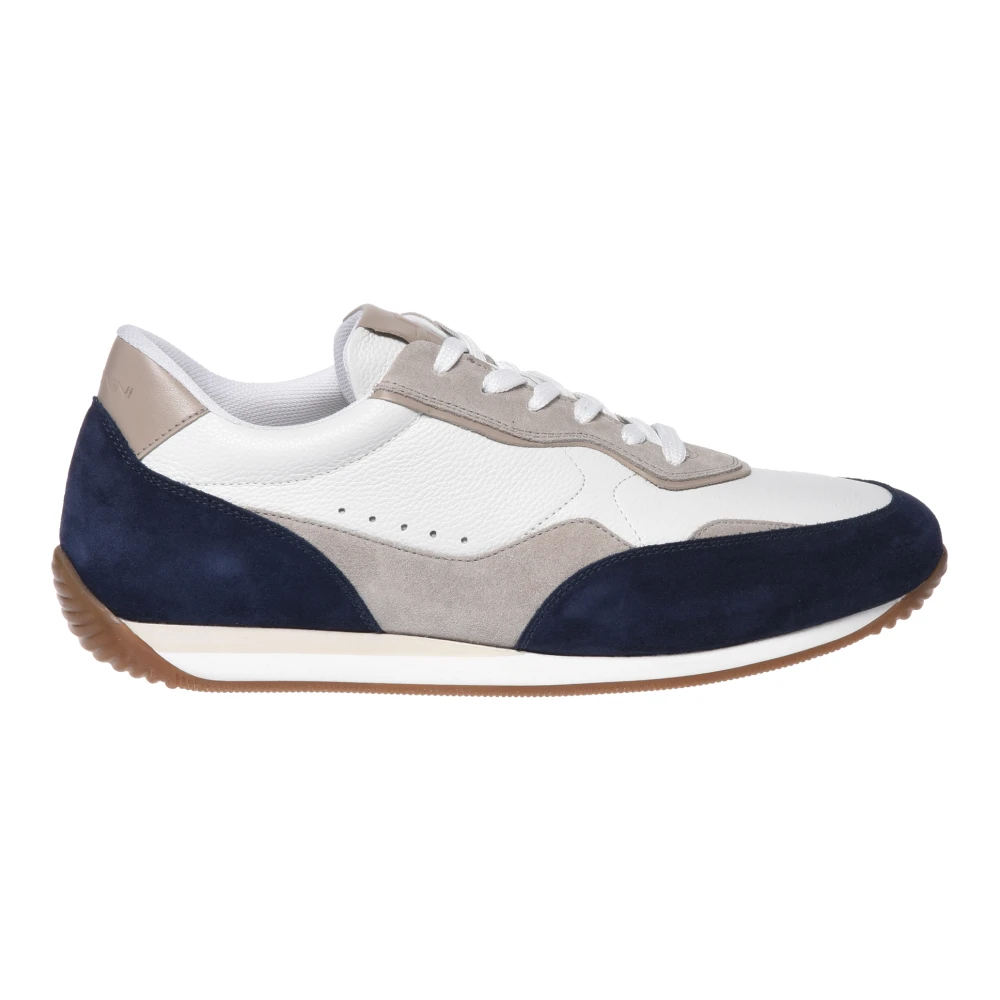 Baldinini Uomo Multicolor - Sneaker In Camoscio E Pelle Martellata - Shoes - E - 43 Eu