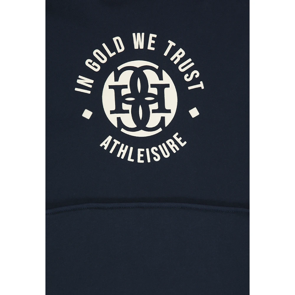In Gold We Trust Hoodies Blue Heren