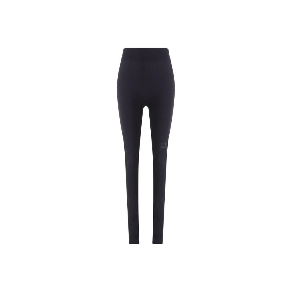 MM6 Maison Margiela Slim Fit Thermische Leggings met Elastische Tailleband Black Dames