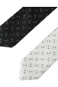 cravate-reglable-a-motif-noir-et-blanc