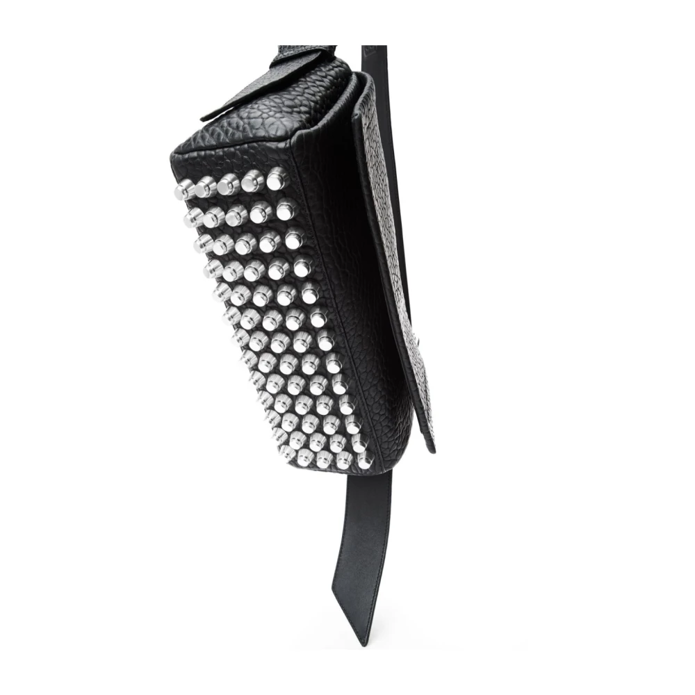 alexander wang Jet Black Lambskin Stud Tas Black Dames