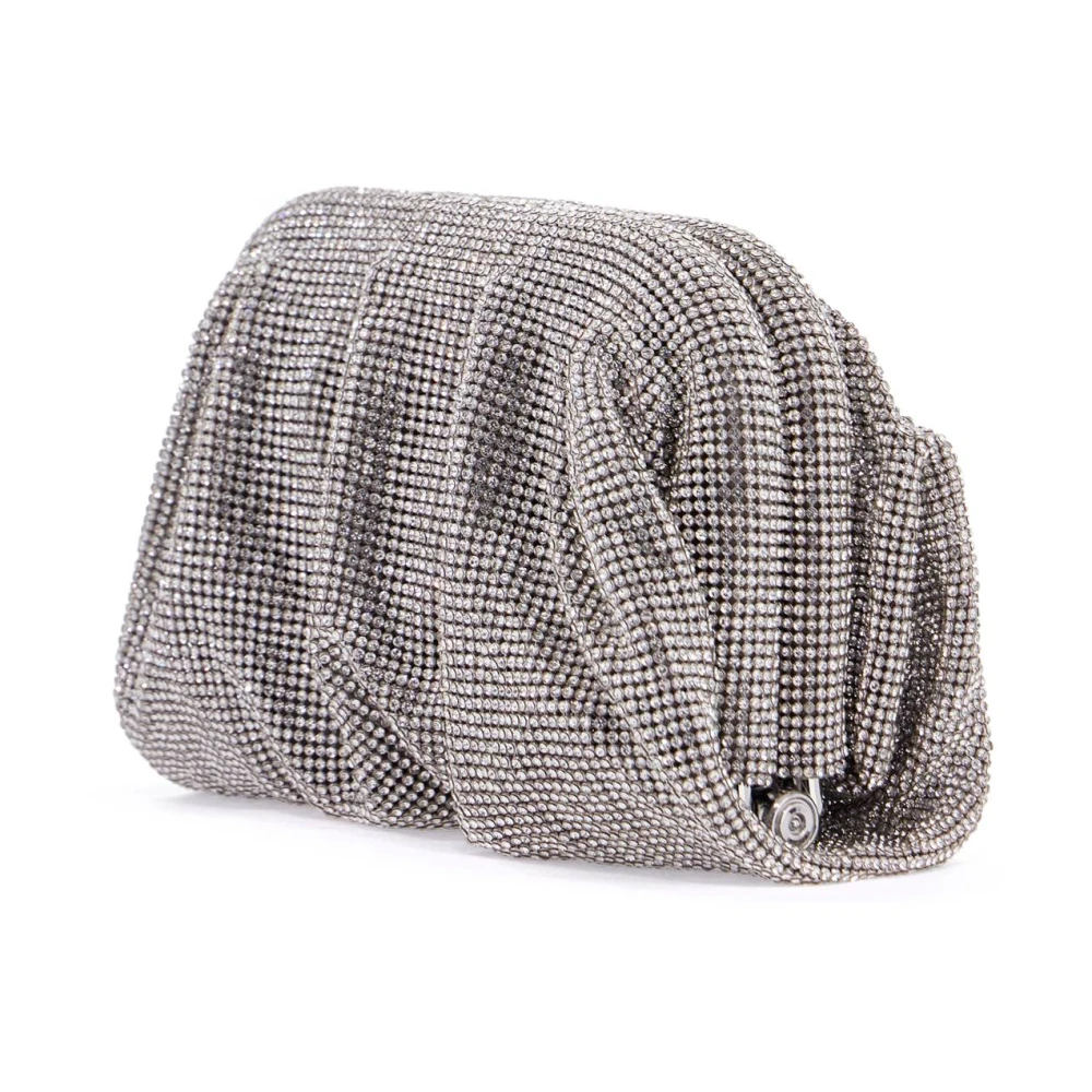 Benedetta Bruzziches Rhinestone Net Avondtas Gray Dames