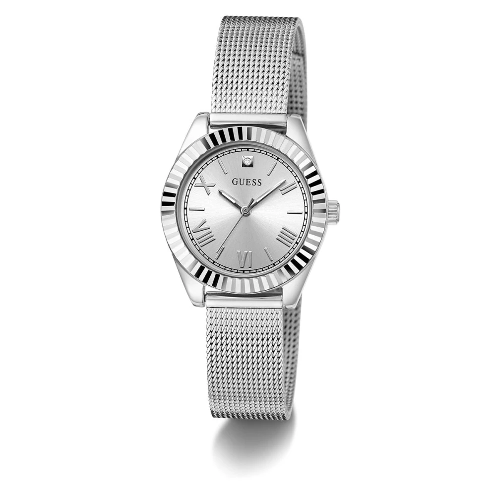 Guess Women's Silver Bracelet Watch Mini Luna