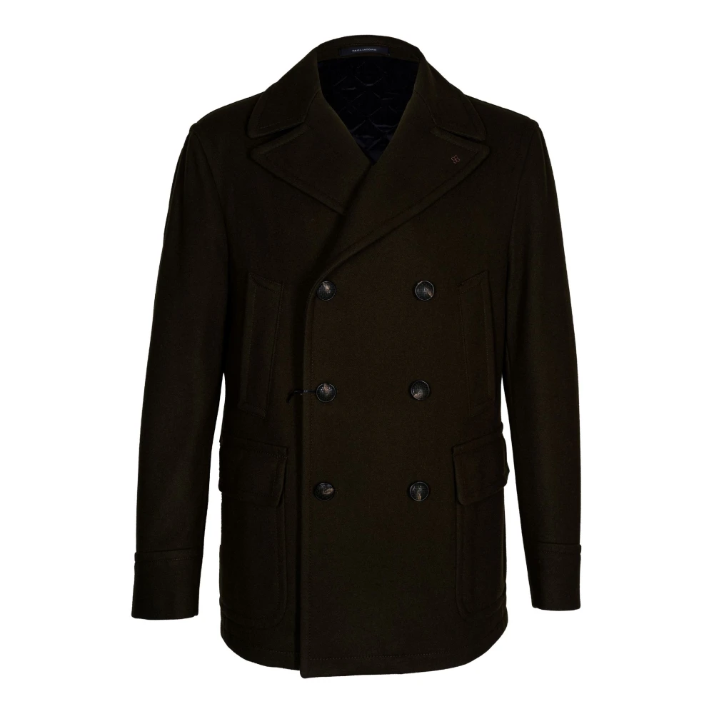 Tagliatore Men's Brown Sailing Peacoat - Blazers - 2XL - Jackets
