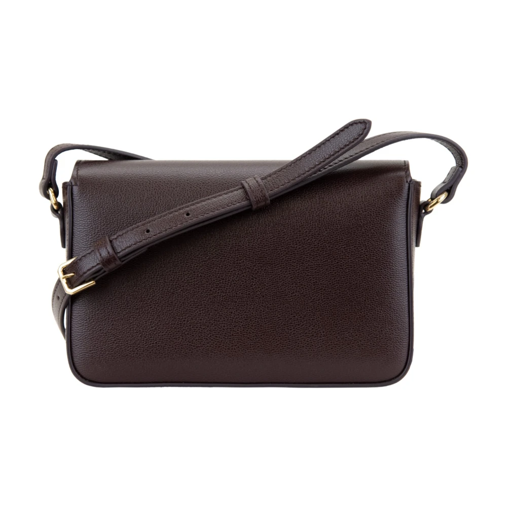 Burberry Dames Schoudertas Magnetische Knoop Brown Dames