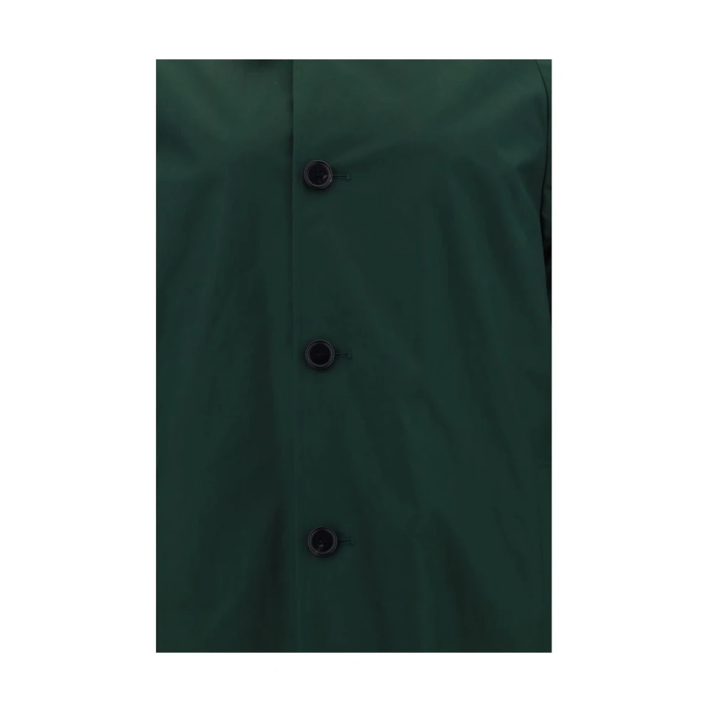 Burberry Dubbelbreasted geruite midi-jas Green Heren