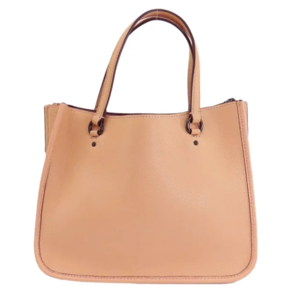 Coach Pre-owned Leather handbags Pink Dames