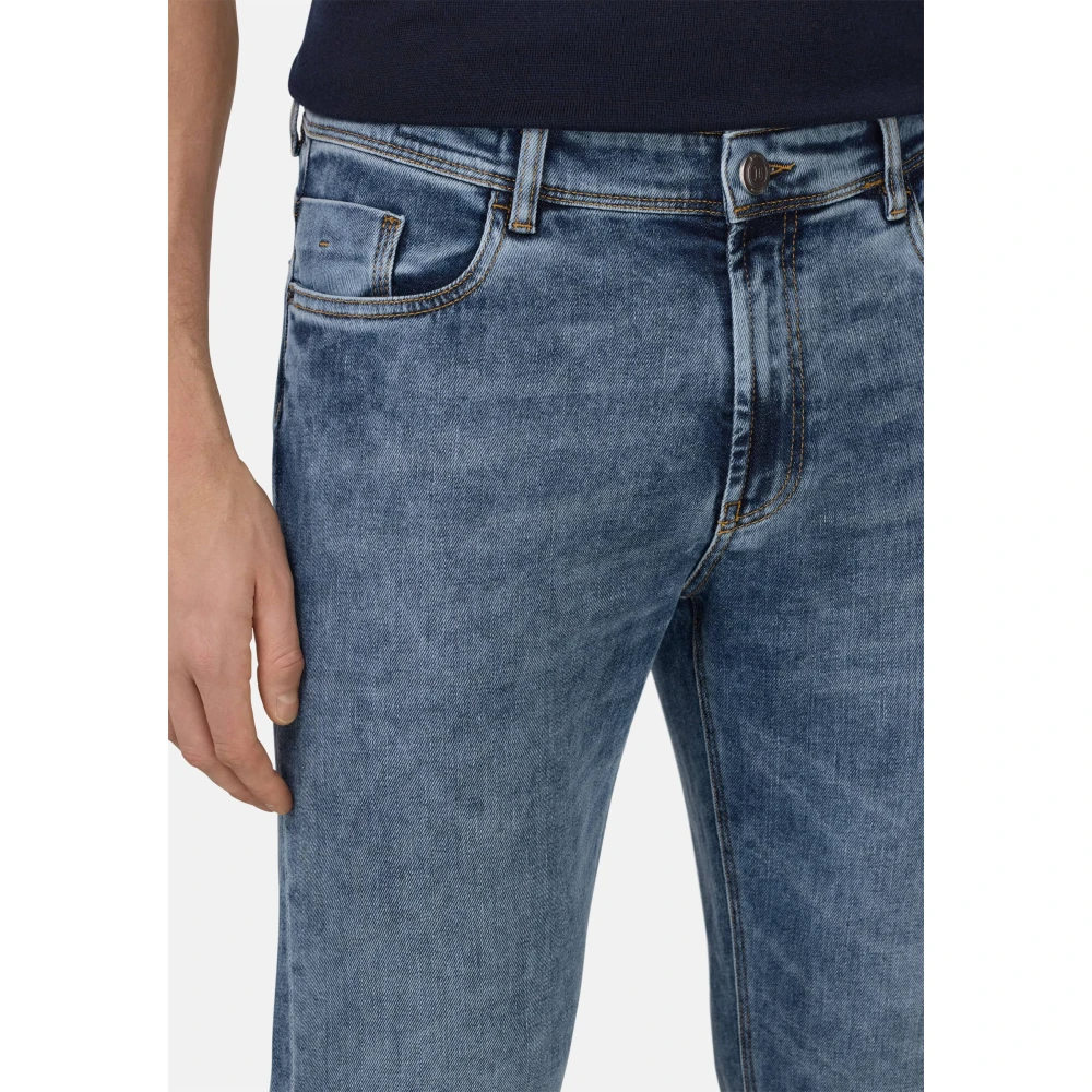 Boggi Milano Stretch Denim Jeans Blue Heren