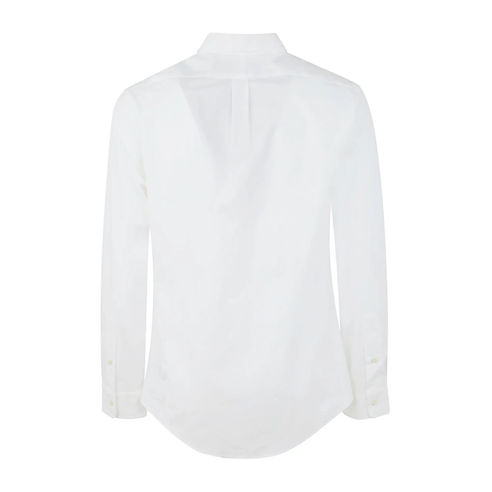 Polo Ralph Lauren Lange mouw sportshirt in wit White Heren
