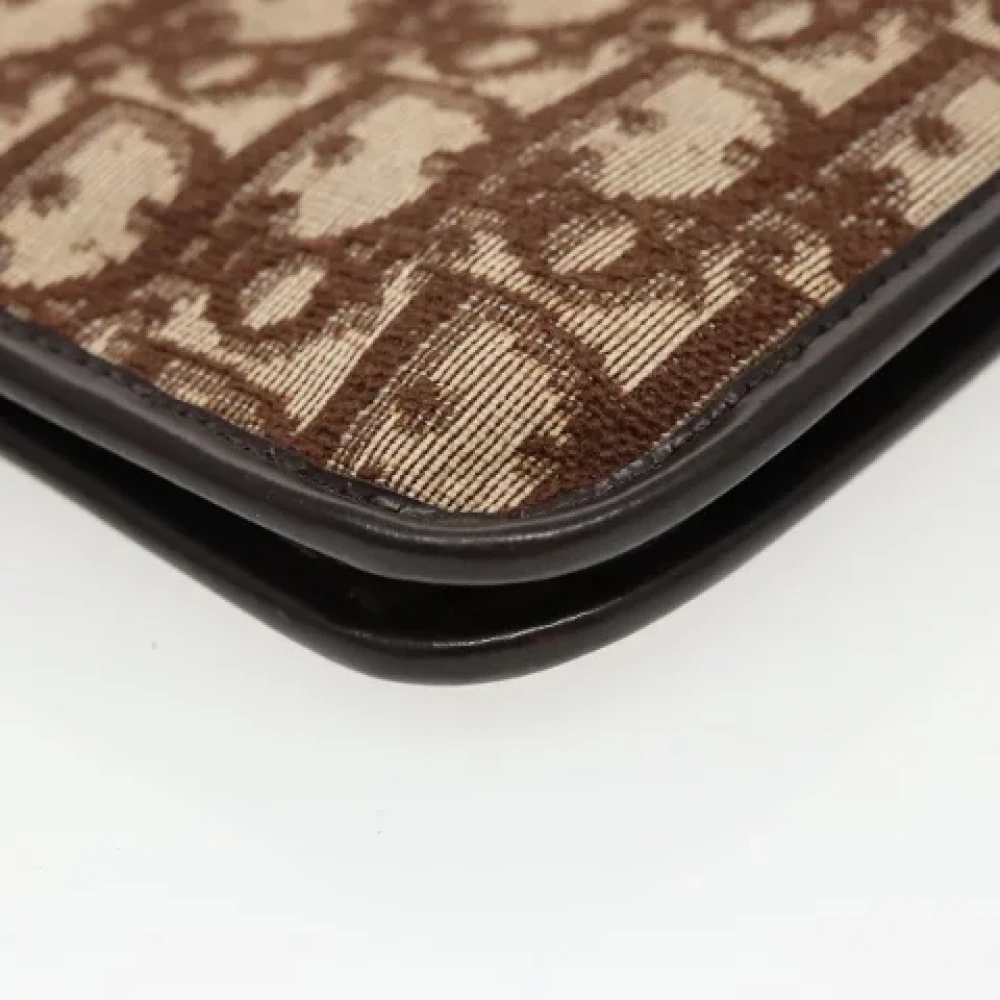 Dior Vintage Pre-owned Canvas clutches Brown Dames