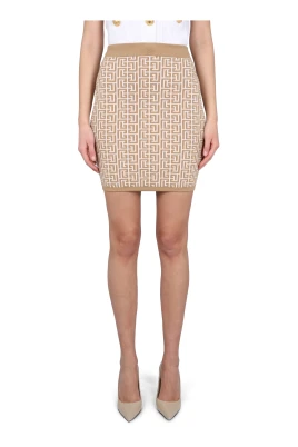 HW Monogram Knit Short Skirt