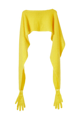 yellow-mohair-stole-with-functional-gloves