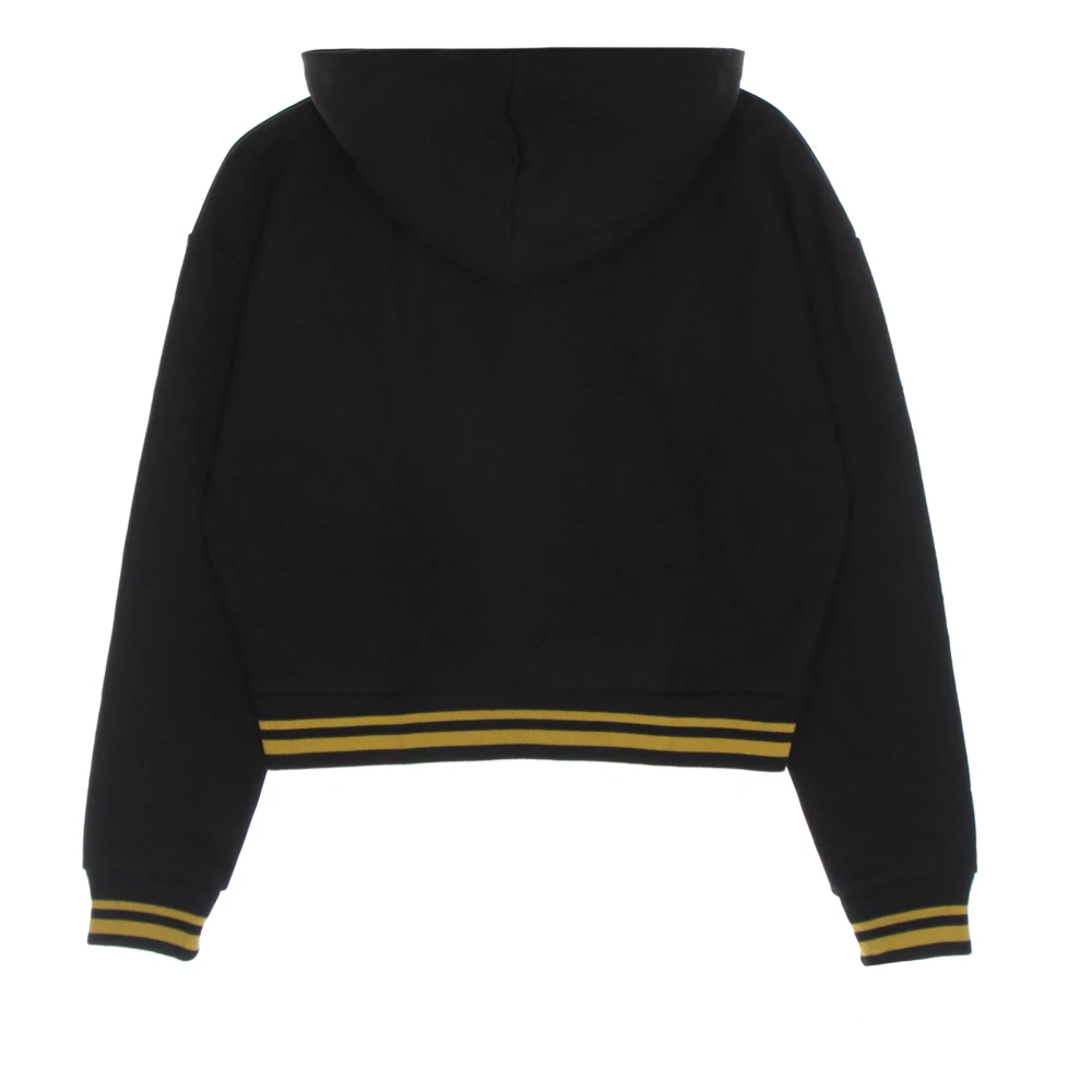 Karl Kani Zwarte Signature Box Short Hoodie Black Dames
