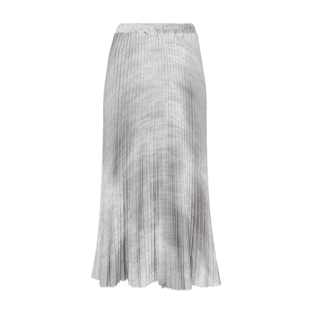 Ermanno Scervino Elegant Floral Skirt Gray Dames