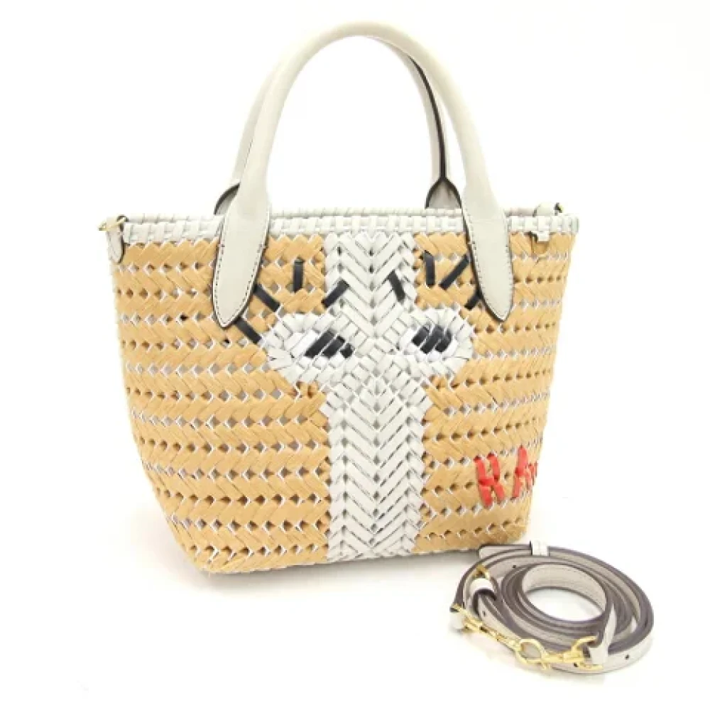 Anya Hindmarch Pre-owned Canvas totes Beige Dames