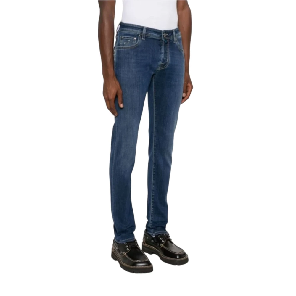 Jacob Cohën Stijlvolle Denim Blend Broek Blue Heren