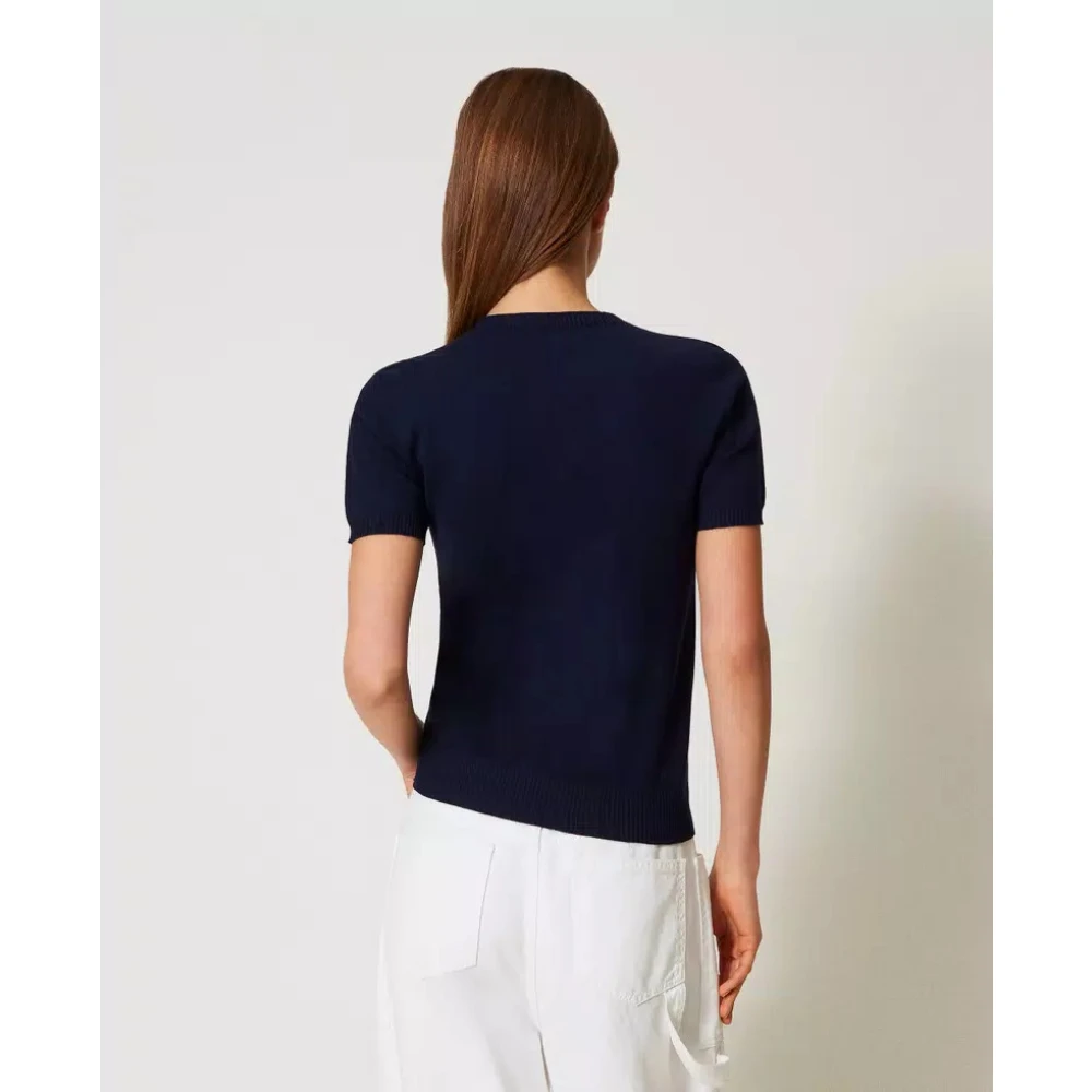 Twinset Oval Coltrui Trui Black Dames