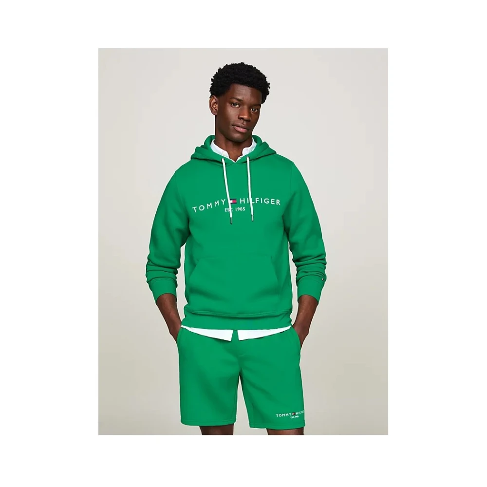 Tommy Hilfiger Klassieke Hoodie Sweatshirt Green Heren