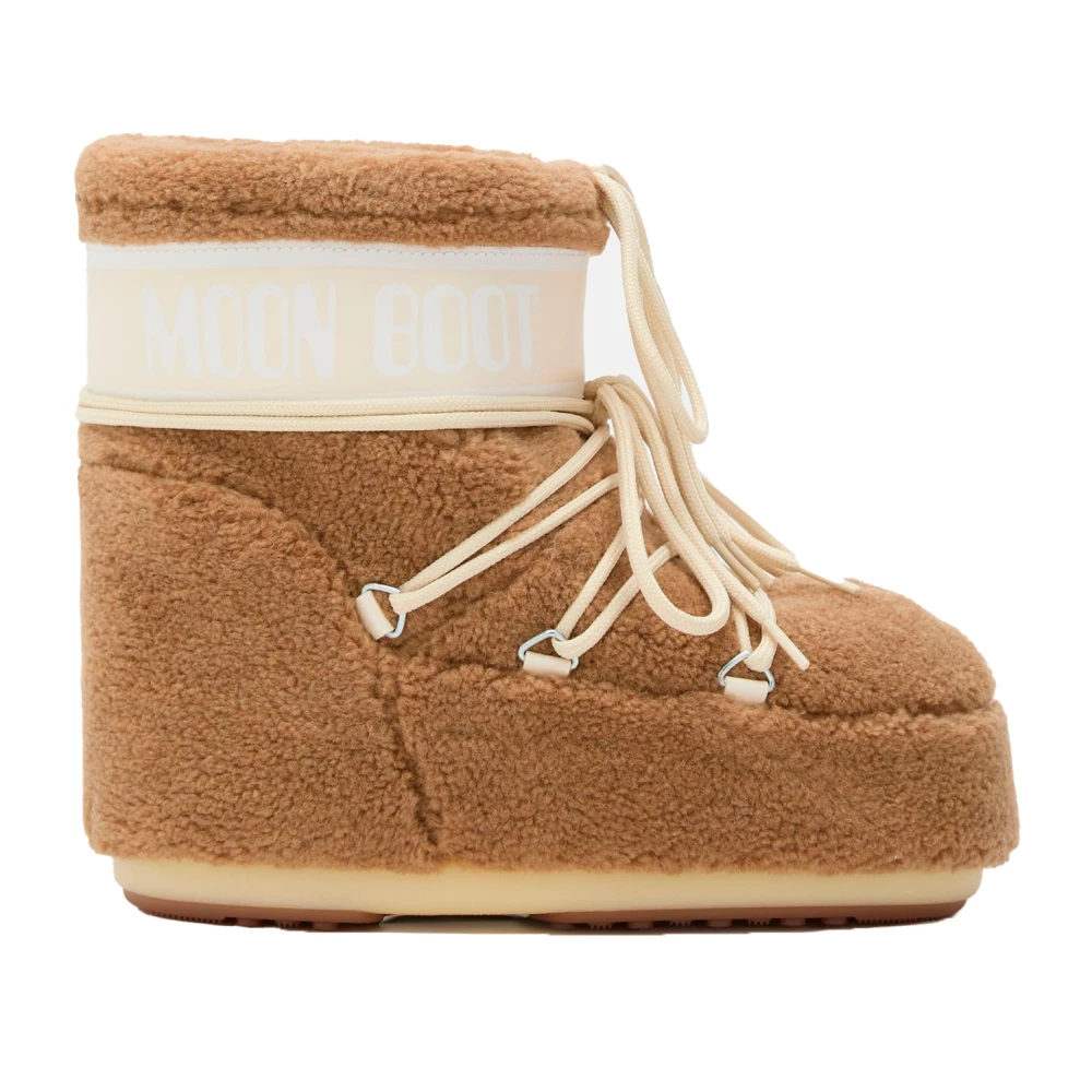 Moon Boot Women's Brown Winter Boots, 6 Uk, Icon Low Fleece Boots