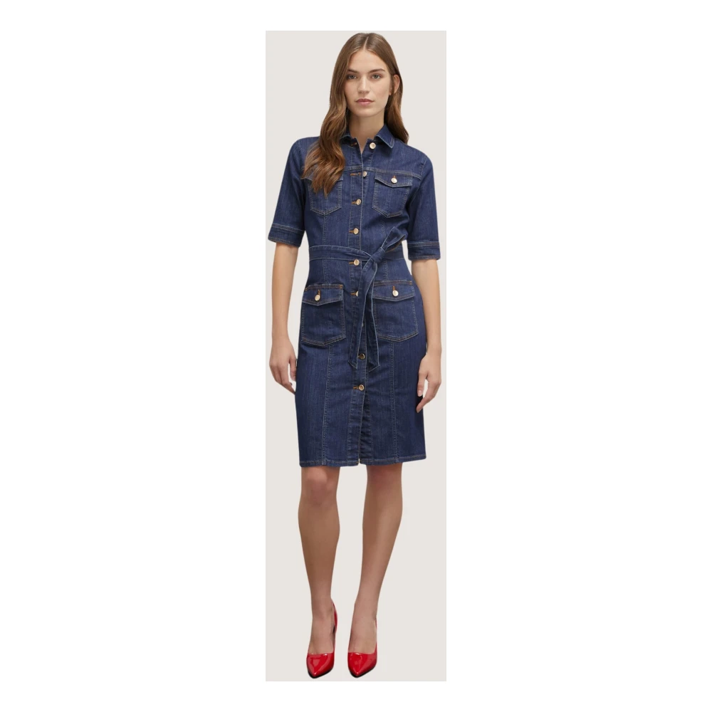 Motivi Denim overhemdjurk Blue Dames