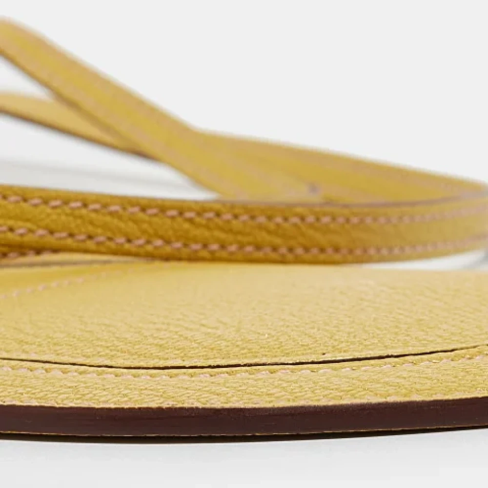 Hermès Vintage Pre-owned Leather home-office Yellow Dames