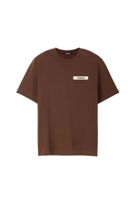 t-shirt-col-rond-avec-patch-logo-marron