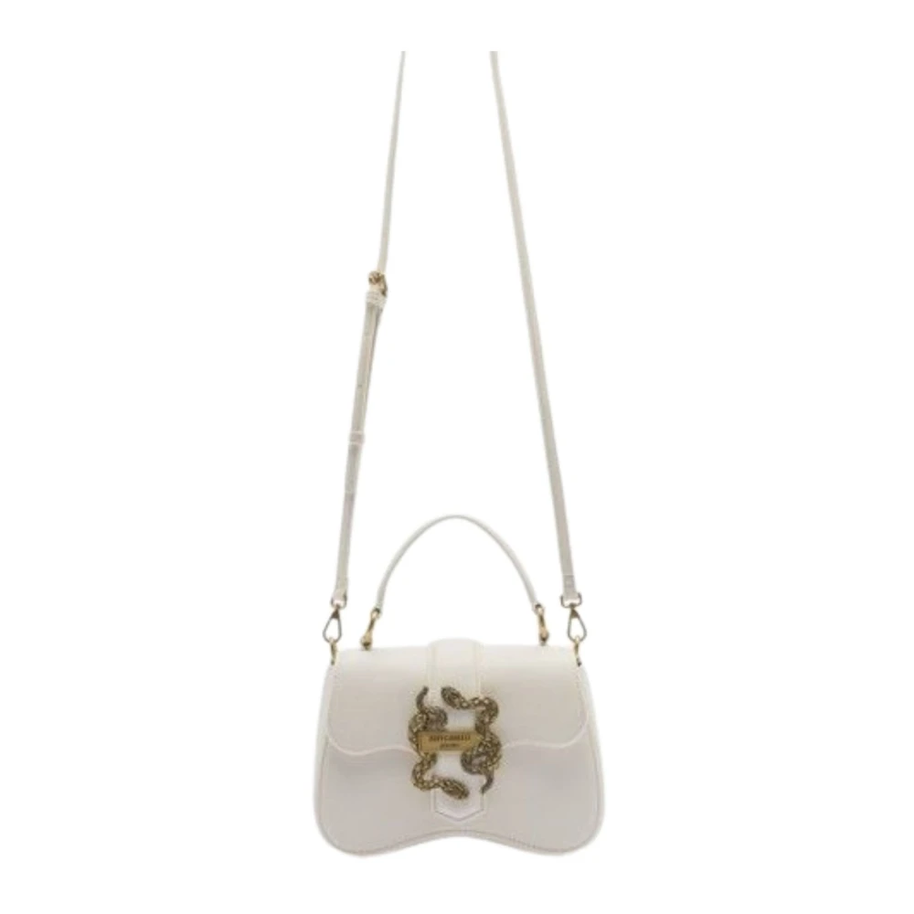 Just Cavalli Iconische Slange Dames Tassen Collectie White Dames