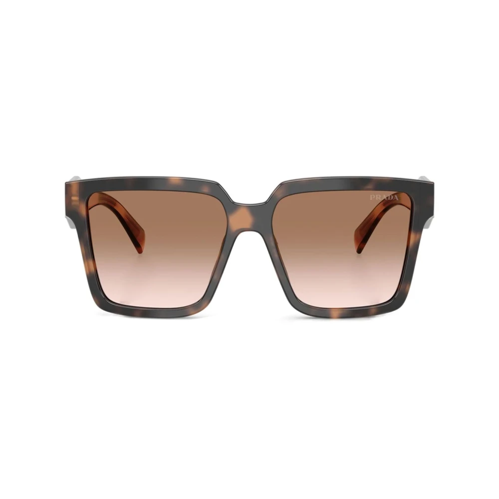 Prada Women's Brown Woman Pr 24Zs 23A0a6 Sunglasses Acetate Turtle Squared Normal Shaded - Image 2