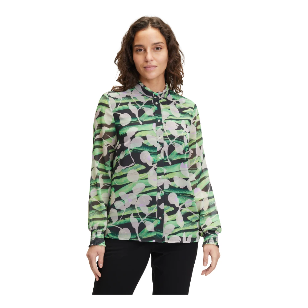 Betty & Co Bloemen Chiffon Blouse Multicolor Dames