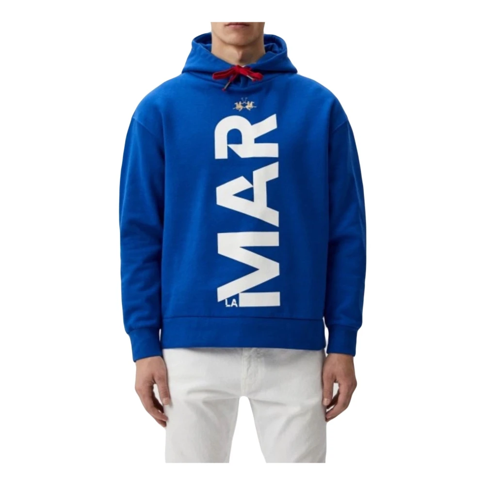 La Martina Men's Blue Sweatshirts Wmf602fp55707037 - Hoodies - S - Sweatshirts & Hoodies