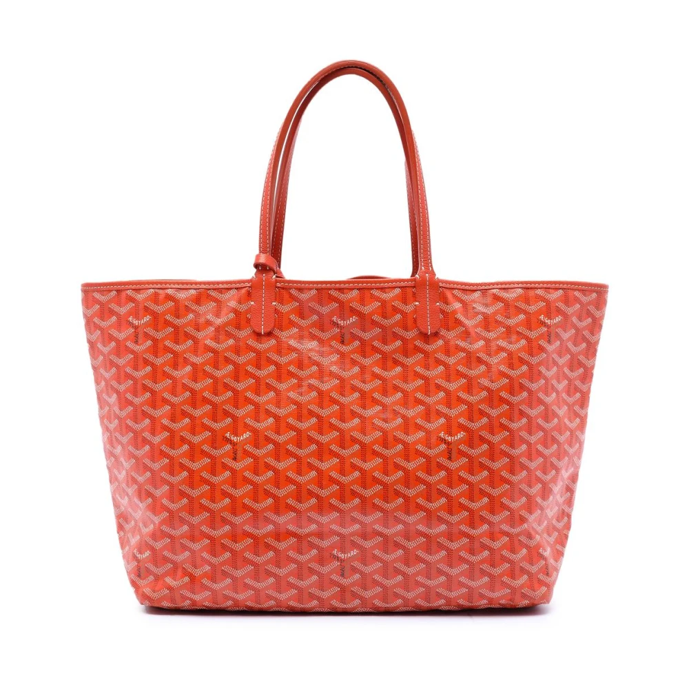 Goyard Vintage Women's Orange Pre-Owned Vintage Tote Bag With Signature Pattern