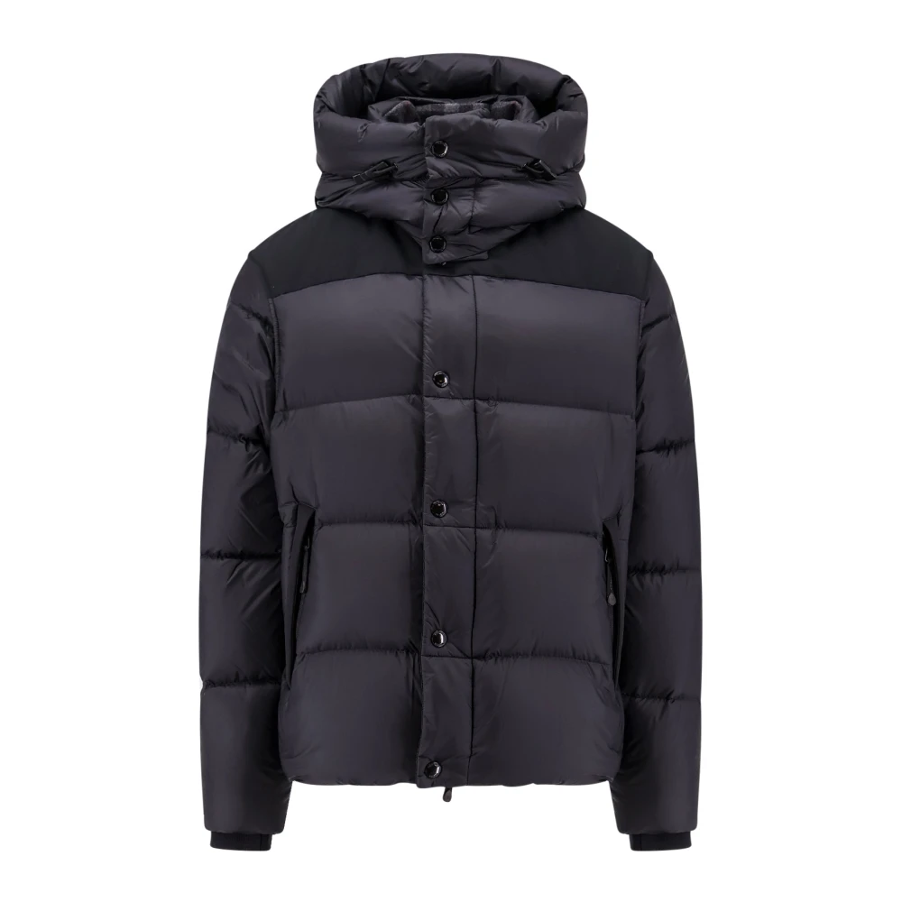 Burberry Zwarte Winterjas met Afneembare Capuchon Black Heren