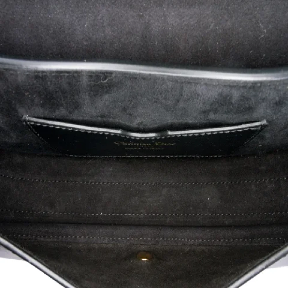 Dior Vintage Pre-owned Leather shoulder-bags Black Dames
