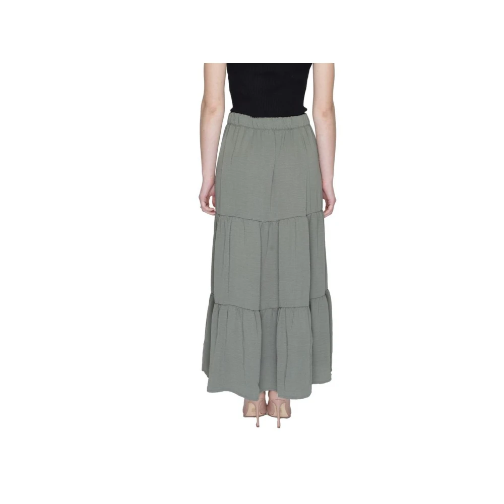 Jacqueline de Yong Groene Maxi Rok voor Lente Zomer Green Dames