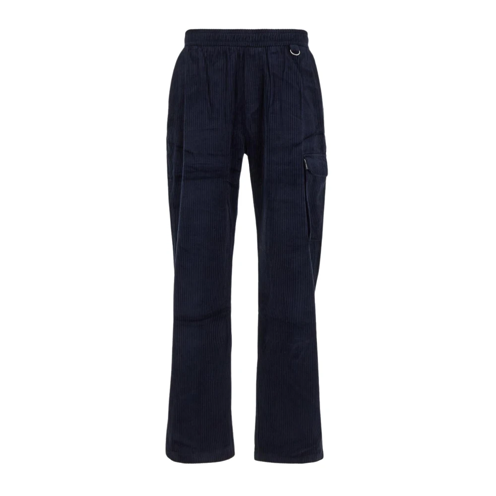 Family First Velvet Cargo Broek van Katoen Blue Heren