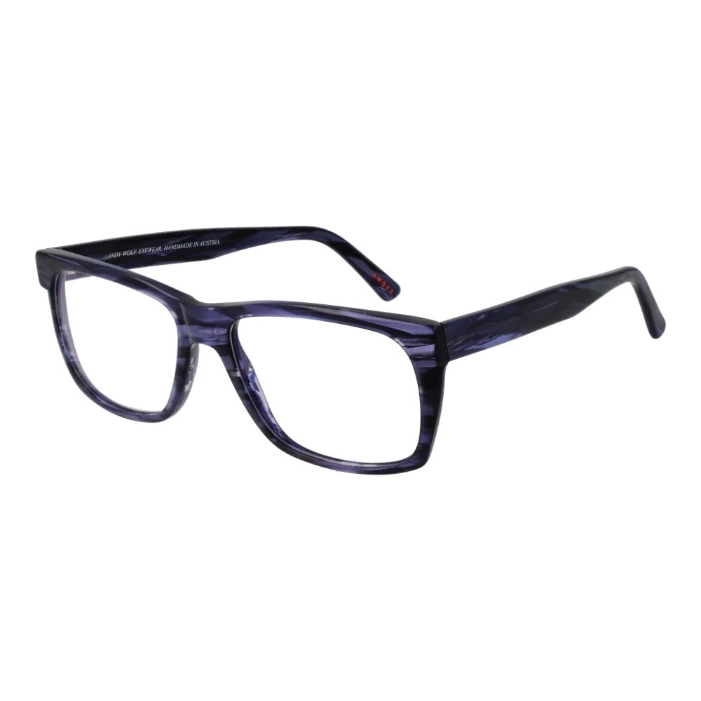 Andy Wolf Unisex Blue Glasses, One Size, Rectangle Optical Frames