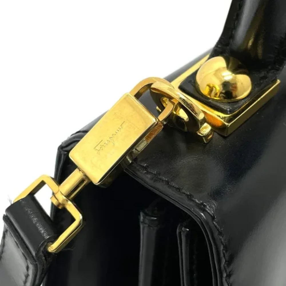 Salvatore Ferragamo Pre-owned Leather handbags Black Dames