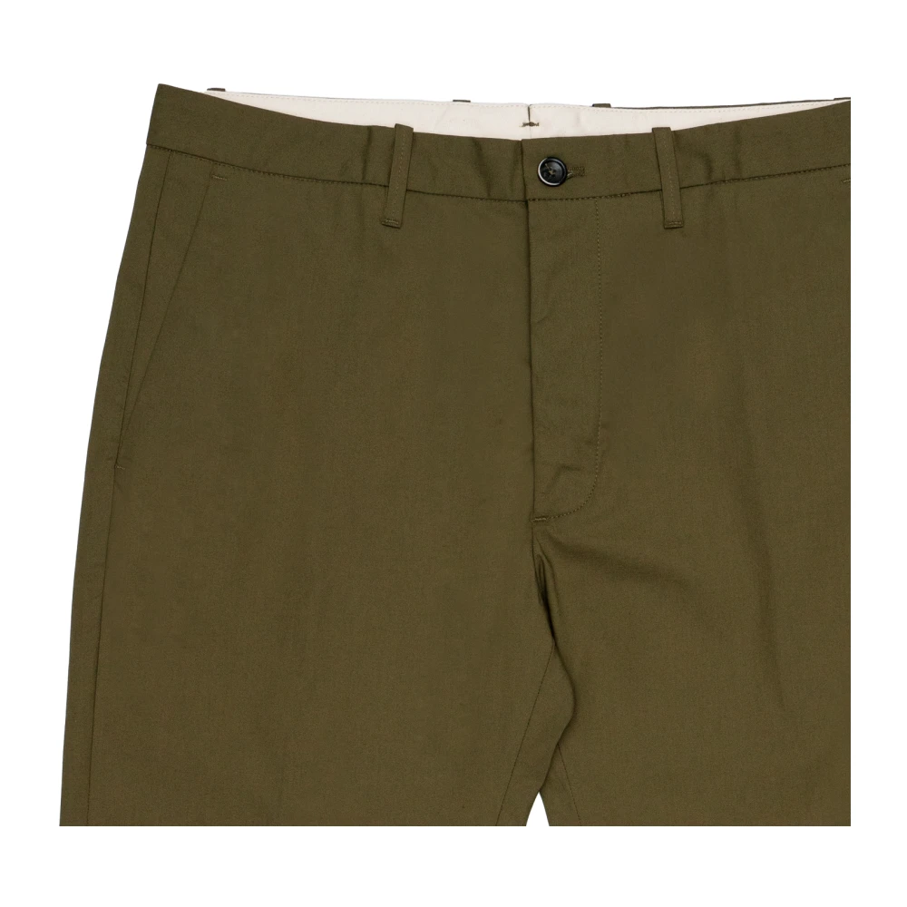 Nine In The Morning Relaxed fit katoenen chino broek Green Heren