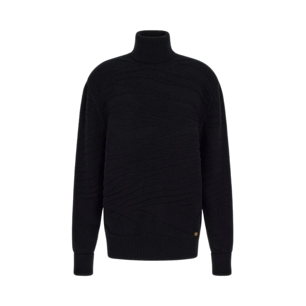 Roberto Cavalli Women's Black Turtleneck Jumper Made In Italy - Turtlenecks - L - Knitwear