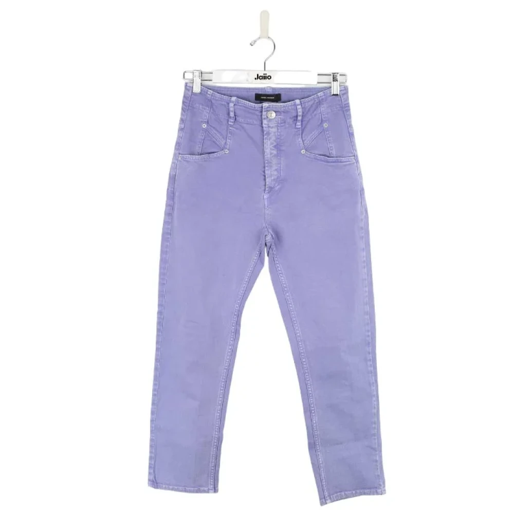 Isabel Marant Pre-owned Cotton jeans Purple Dames